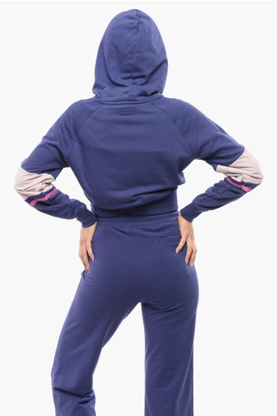  컨버스 후드 티셔츠 10028565 A01 Blu Viola - CONVERSE