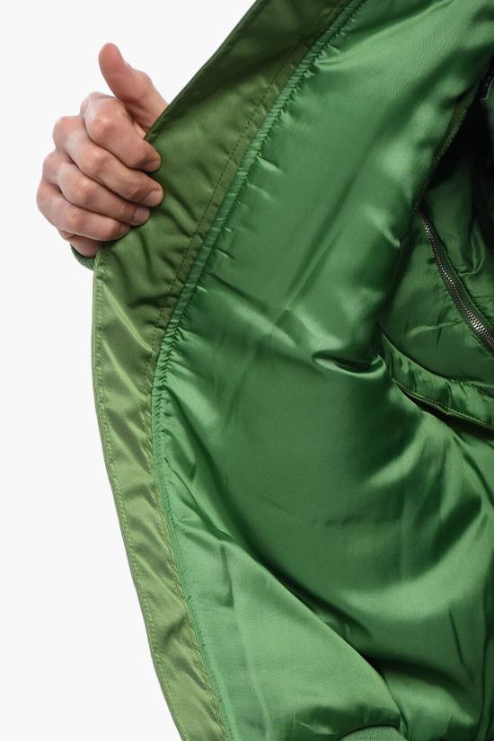  오프화이트 봄버 자켓 OMEH056S24 FAB001 5757 Green - OFF WHITE