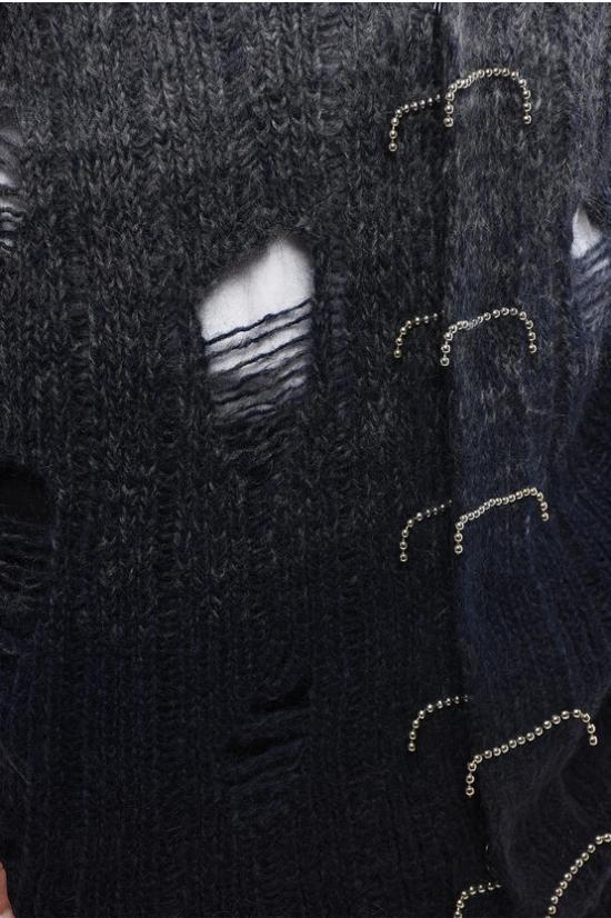  오프화이트 가디건 OMHB024F23 KNI002 4300 Gray - OFF WHITE