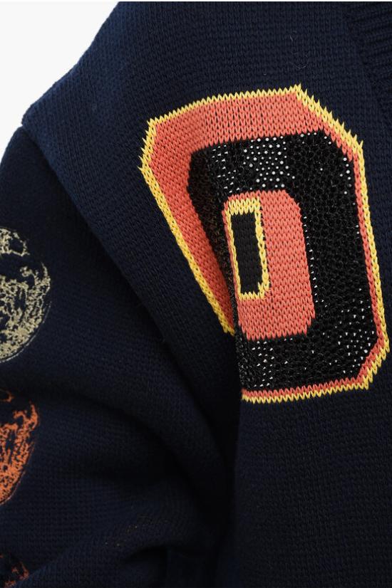  오프화이트 가디건 OMHB019F23 KNI001 4784 Blue - OFF WHITE