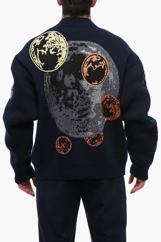  오프화이트 가디건 OMHB019F23 KNI001 4784 Blue - OFF WHITE