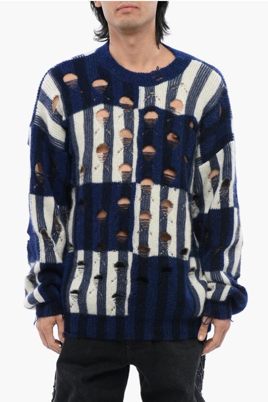  오프화이트 스웨터 OMHE177F23 KNI001 4700 Blue