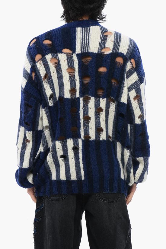  오프화이트 스웨터 OMHE177F23 KNI001 4700 Blue - OFF WHITE