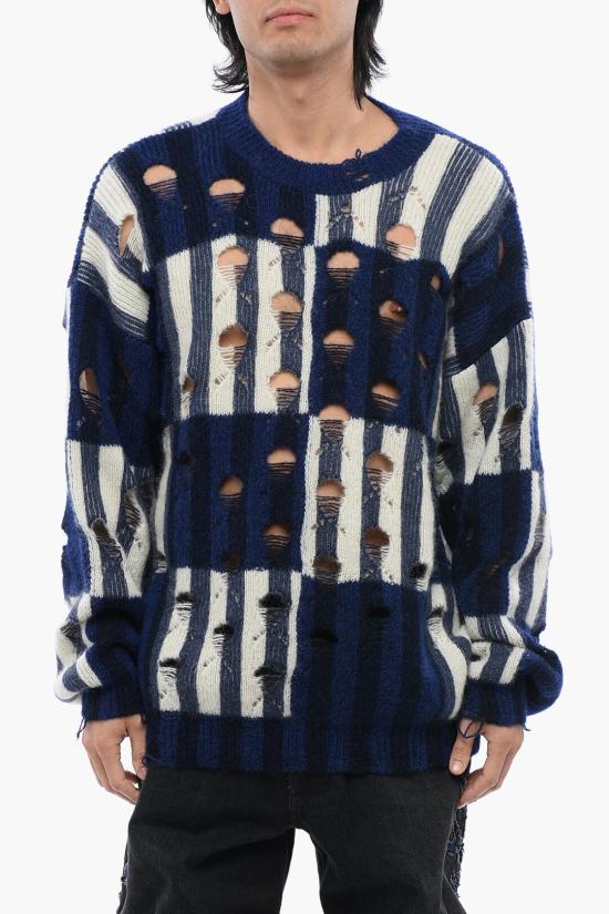  오프화이트 스웨터 OMHE177F23 KNI001 4700 Blue