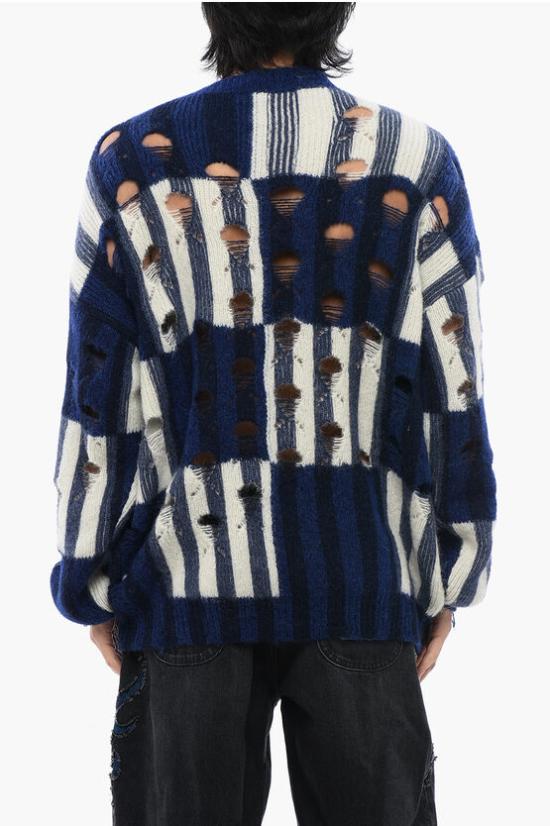  오프화이트 스웨터 OMHE177F23 KNI001 4700 Blue - OFF WHITE