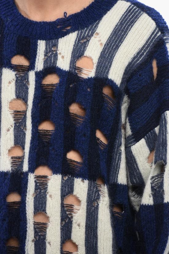  오프화이트 스웨터 OMHE177F23 KNI001 4700 Blue - OFF WHITE