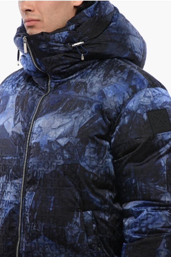  오프화이트 숏패딩 OMEJ003F23 FAB001 4700 Blue - OFF WHITE