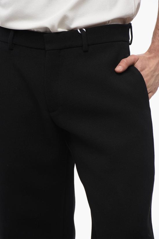  오프화이트 스트레이트 팬츠 OMCA280F23 FAB001 1010 Black - OFF WHITE