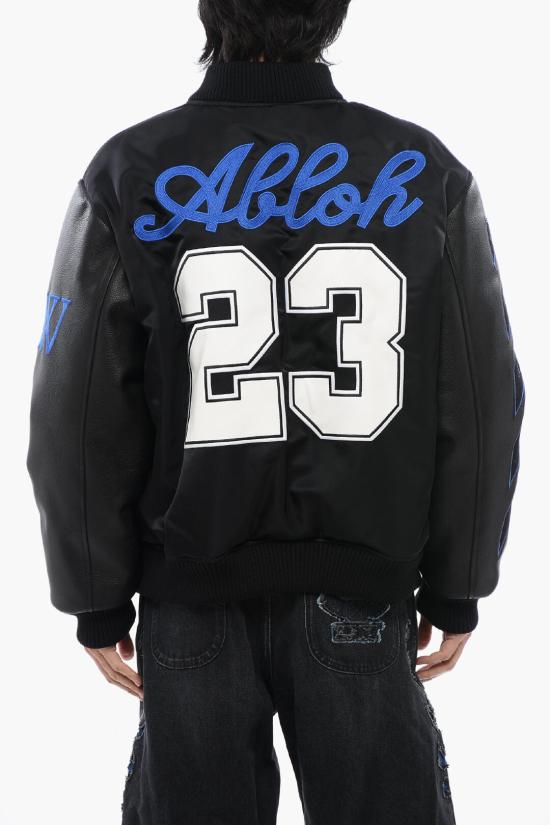  오프화이트 봄버 자켓 OMJA138S24LEA0021001 Black - OFF WHITE