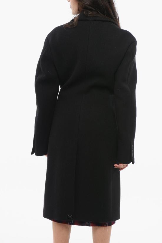  오프화이트 코트 OWER025F23 FAB001 1010 Black - OFF WHITE