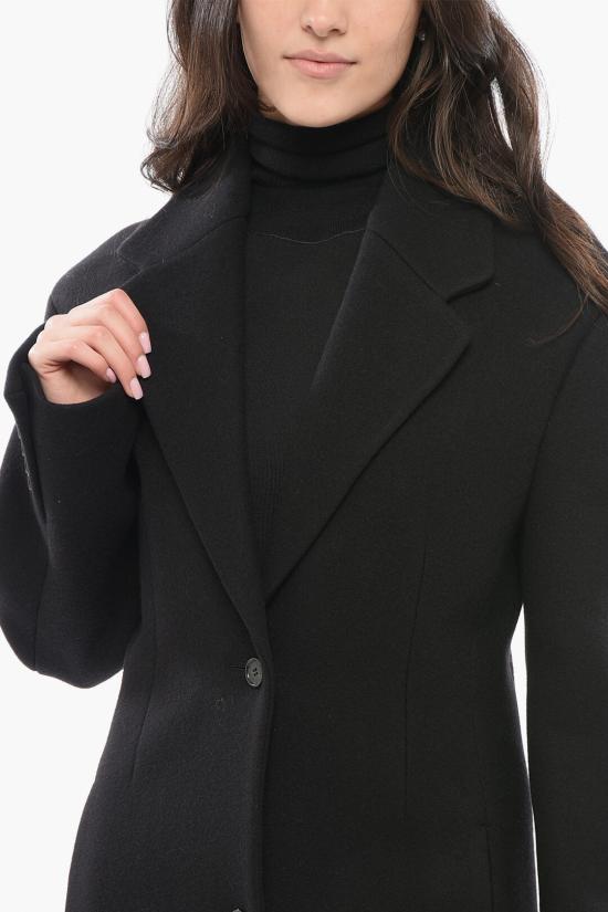  오프화이트 코트 OWER025F23 FAB001 1010 Black - OFF WHITE