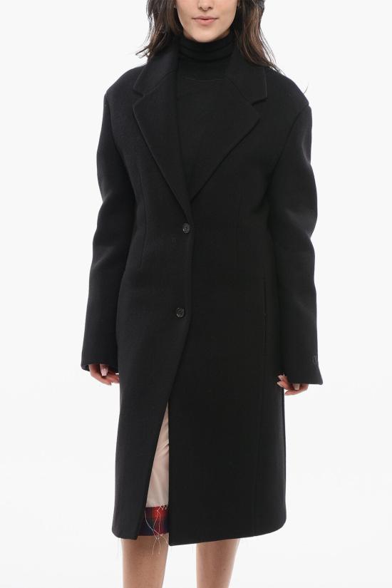  오프화이트 코트 OWER025F23 FAB001 1010 Black