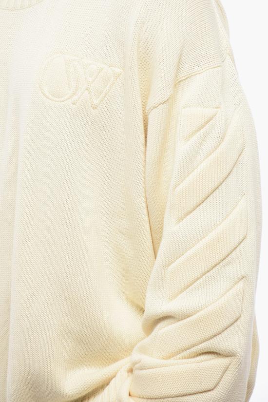 오프화이트 스웨터 OMHE151C99KNI001 6161 Beige - OFF WHITE