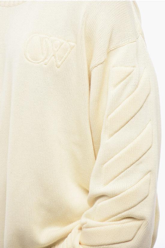  오프화이트 스웨터 OMHE151C99KNI001 6161 Beige - OFF WHITE