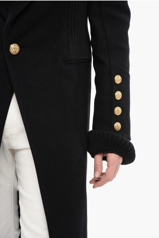  발망 코트 YH1UB030WB06 0PA Black - BALMAIN