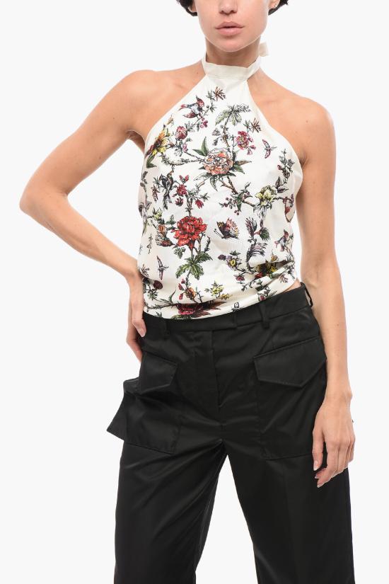  디올 민소매 티셔츠 31FLO120I618 081 White