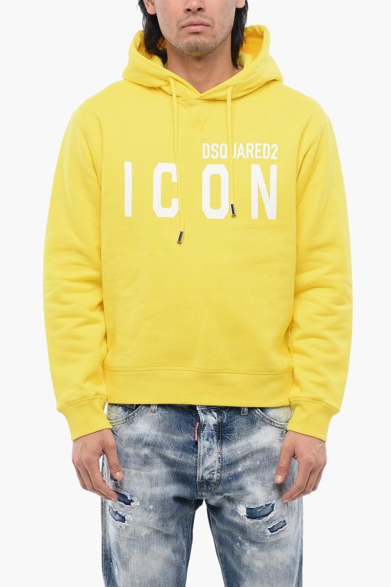  디스퀘어드2 후드 티셔츠 S79GU0003 S25516 171 Yellow