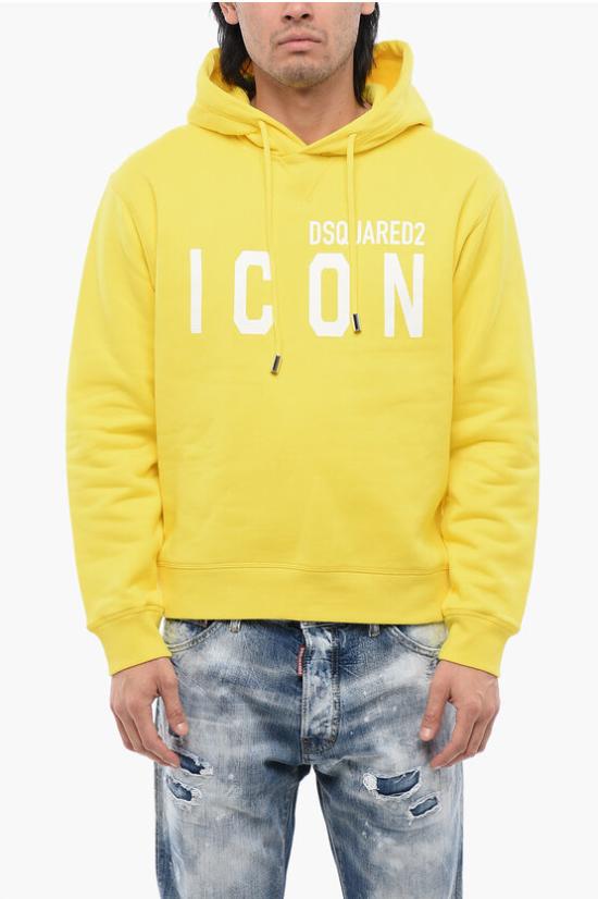  디스퀘어드2 후드 티셔츠 S79GU0003 S25516 171 Yellow