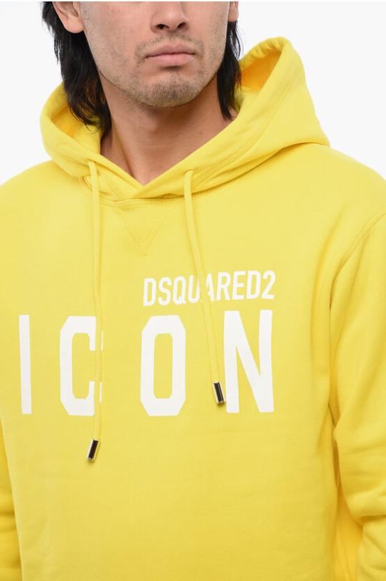  디스퀘어드2 후드 티셔츠 S79GU0003 S25516 171 Yellow - DSQUARED2
