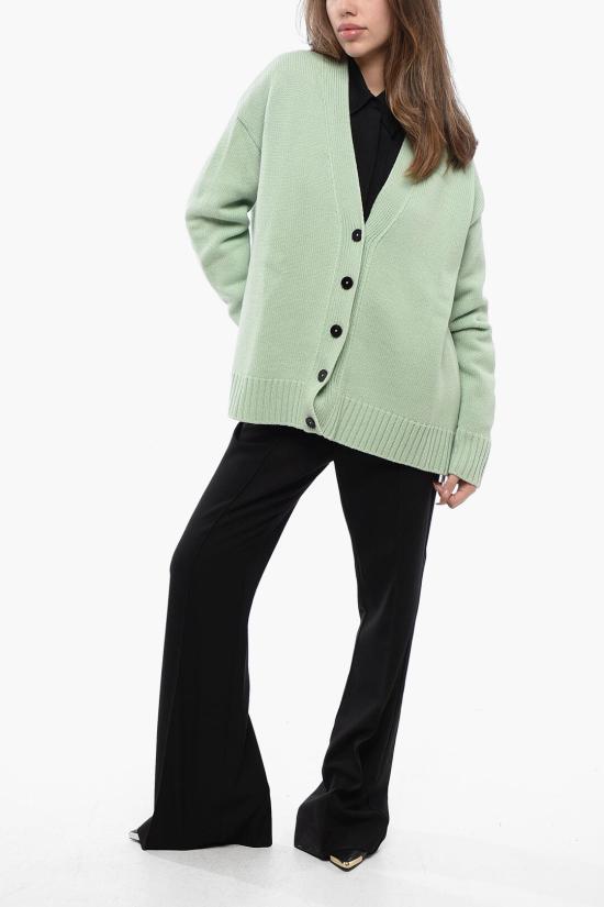  질샌더 가디건 J02GP0038 J13203 335 Green - JIL SANDER