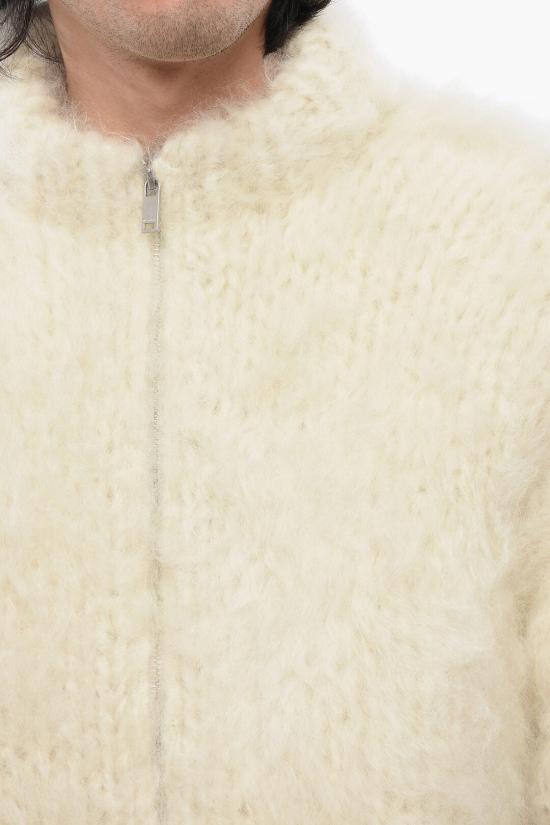  질샌더 집업 니트 J21HP0003 J14675 106 White - JIL SANDER