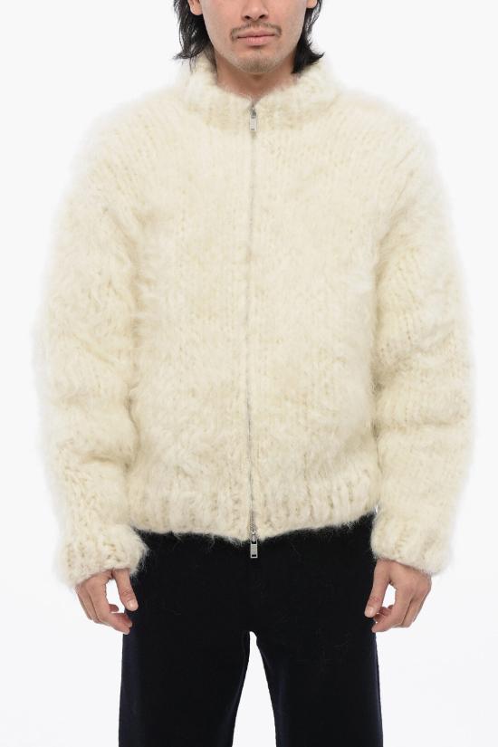  질샌더 집업 니트 J21HP0003 J14675 106 White