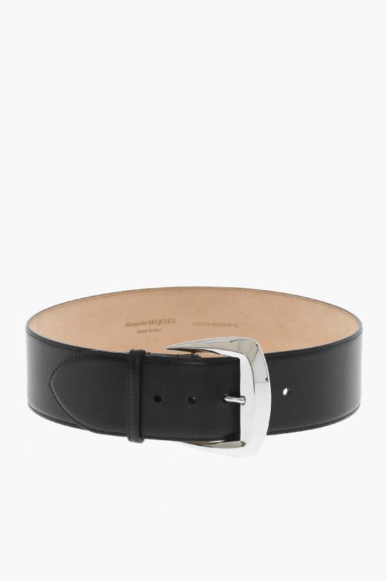  알렉산더 맥퀸 레귤러 벨트 757574 1BR0Y 1000 Black - ALEXANDER MCQUEEN