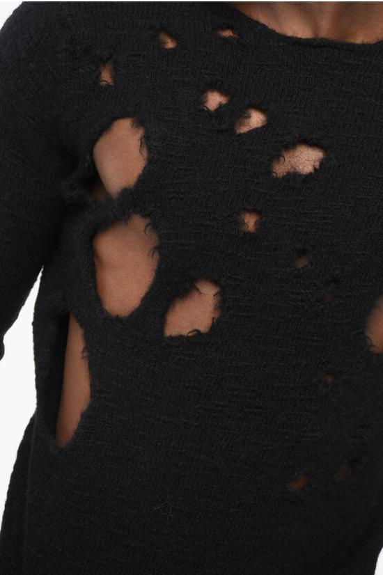  꼼데가르송 스웨터 1L N003 W23 0 1 Black - COMME DES GARCONS