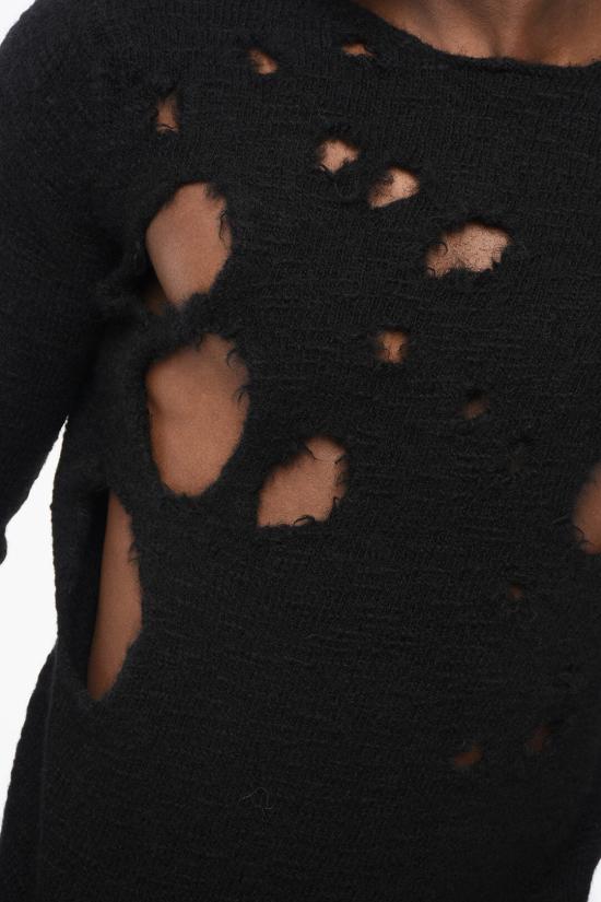 꼼데가르송 스웨터 1L N003 W23 0 1 Black - COMME DES GARCONS