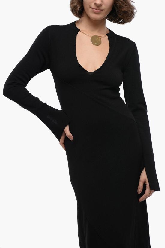  질샌더 롱 원피스 J02CT0140 J14595 001 Black - JIL SANDER