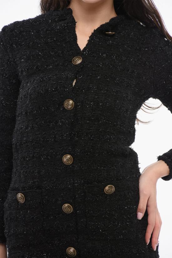  발렌시아가 롱 원피스 704574 T1651 1000 Black - BALENCIAGA