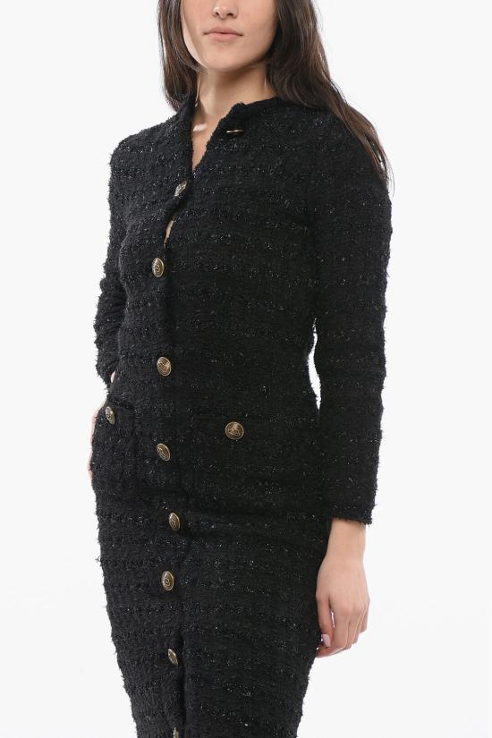  발렌시아가 롱 원피스 704574 T1651 1000 Black - BALENCIAGA