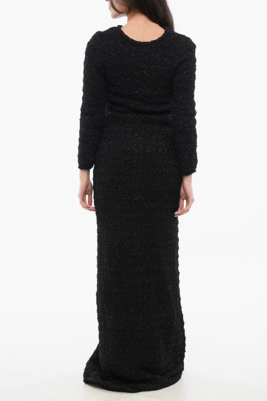  발렌시아가 롱 원피스 704574 T1651 1000 Black - BALENCIAGA