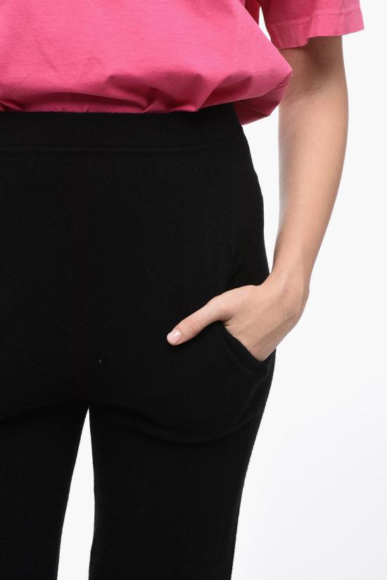  생로랑 하이 웨이스티드 레깅스 765442 YALL2 1000 Black - SAINT LAURENT