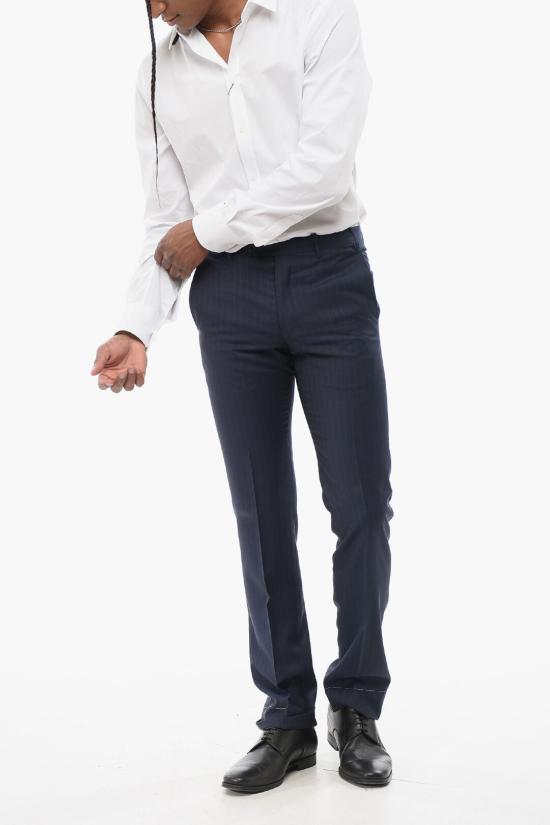  꼬르넬리아니 스트레이트 팬츠 775263 5107302 001 Blue - CORNELIANI