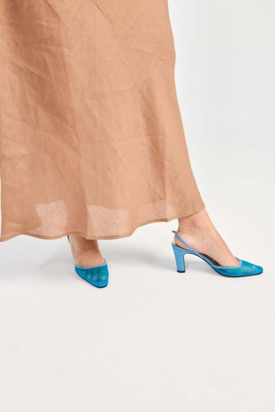  수잔 레이 힐/펌프스 90년대 슬링백 블루 - SUZANNE RAE