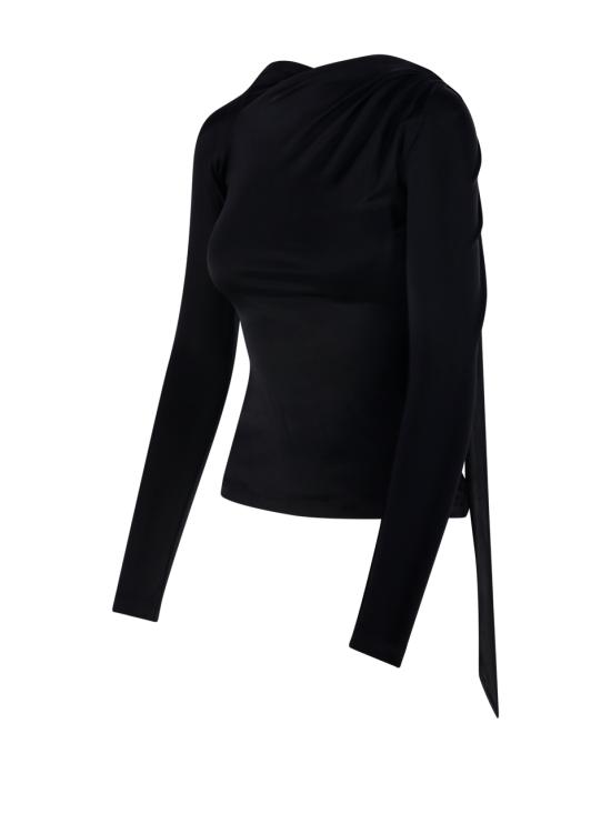 25FW 빅토리아 베컴 긴팔 티셔츠 1325WTP006588A 1 BLACK - VICTORIA BECKHAM