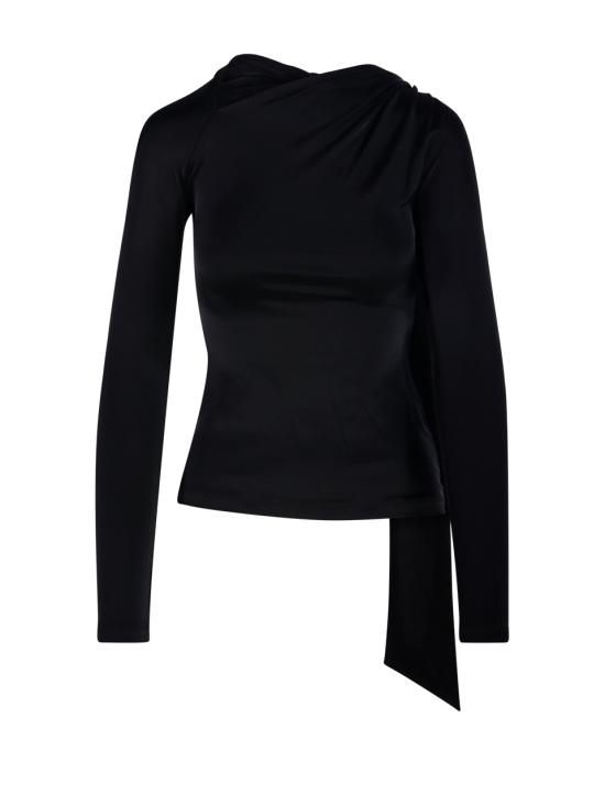 25FW 빅토리아 베컴 긴팔 티셔츠 1325WTP006588A 1 BLACK