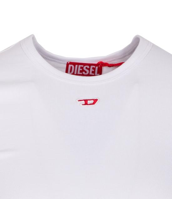 25FW 디젤 반팔 티셔츠 A19337 0EJAI100 White - DIESEL