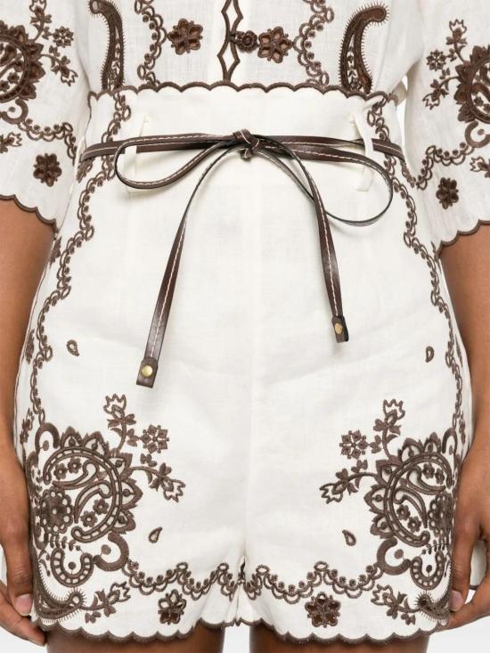 25FW 짐머만 숏팬츠 3289ASS253IVCH WHITE - ZIMMERMANN