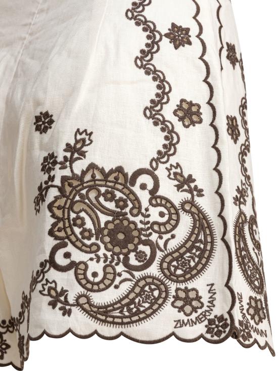 25FW 짐머만 숏팬츠 3289ASS253IVCH WHITE - ZIMMERMANN