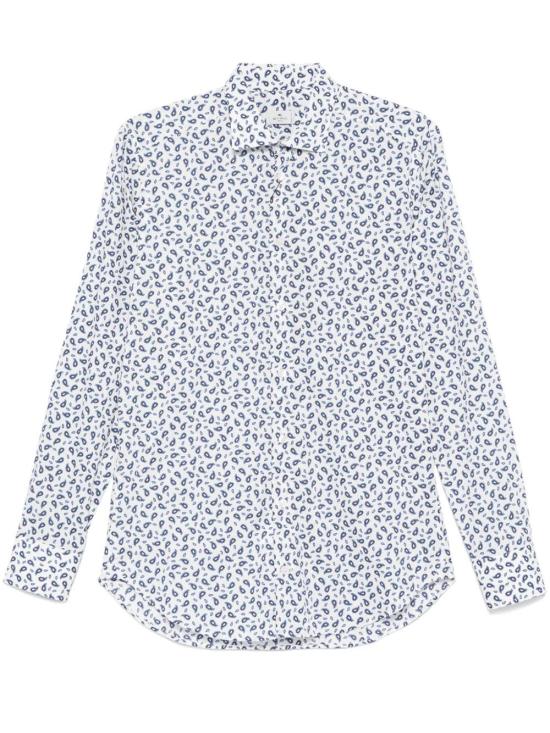 25SS 에트로 긴팔 셔츠 MRIB000599SAEB8 X0800 PRINT ON WHITE BASE