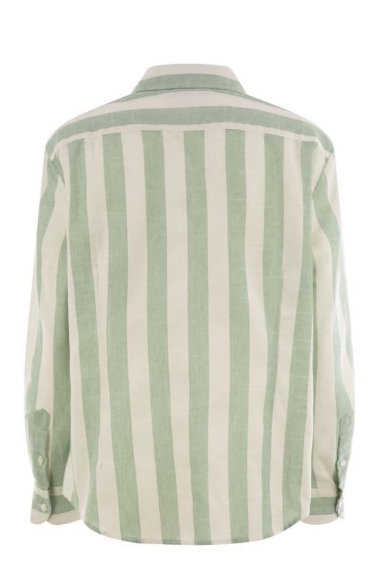 25SS 세인트바쓰 셔츠 MDH001 01019H WHITE GREEN - MC2 SAINT BARTH