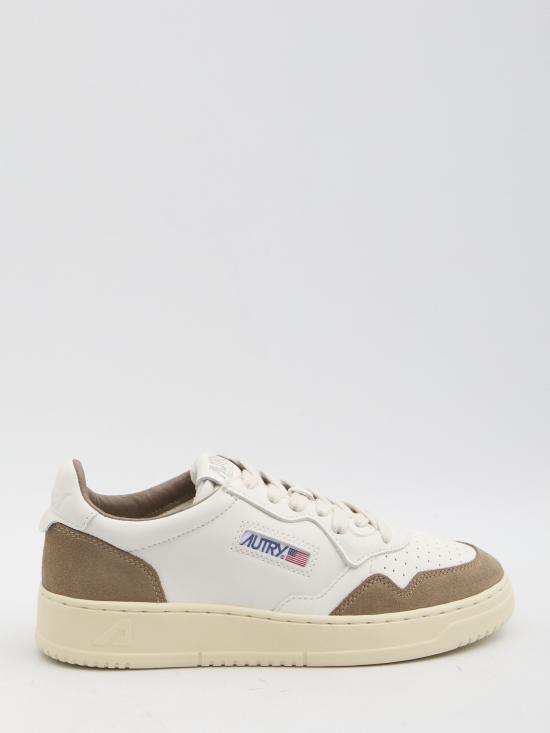 25FW 오트리 메달리스트 로우 스니커즈 AULMGS43 WHITE BROWN