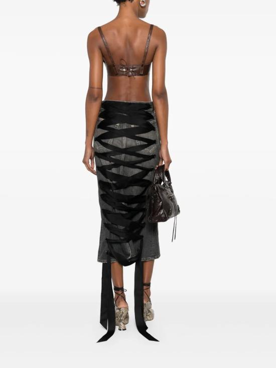 25SS 발렌시아가 데님 스커트 831713TSW67 1441 GREY - BALENCIAGA