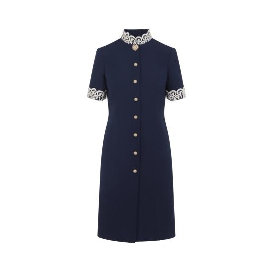 25FW 발렌티노 가라바니 미디 원피스 7B3VAG101CF R7D PURPLE