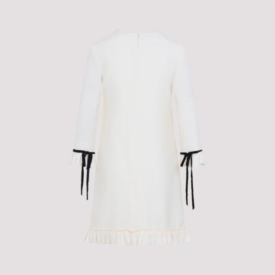 25FW 발렌티노 가라바니 미디 원피스 6B3VAF981CF A03 WHITE - VALENTINO GARAVANI