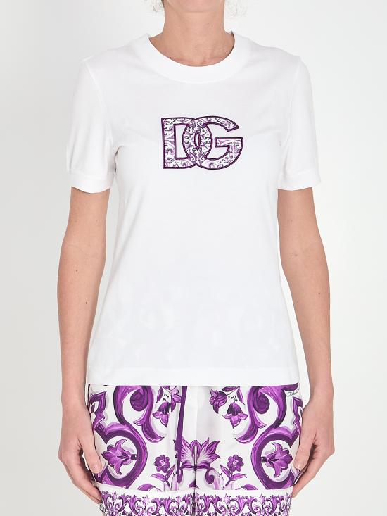 25FW 돌체앤가바나 반팔 티셔츠 F8N08ZGGDC6U W0800 WHITE