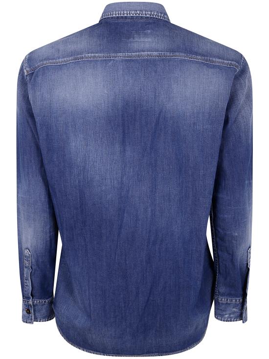 25SS 디스퀘어드2 데님 셔츠 S74DM0904S30341 470 NAVY BLUE - DSQUARED2