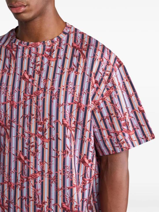 25SS 에트로 반팔 티셔츠 MRMA0022AJ274 X0880 PRINT ON PALE BLUE BASE - ETRO